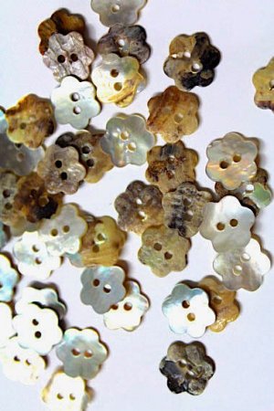 Mother of Pearl shell buttons, sewing, craft
