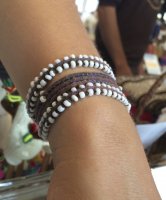 Alpaca Bracelet Braided beaded bracelet