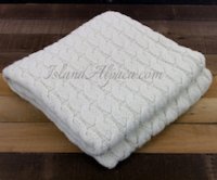 Natural Luxurious Big Chunky Alpaca Blanket Throw