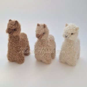 Island Alpaca 100% baby alpaca felted toy figure